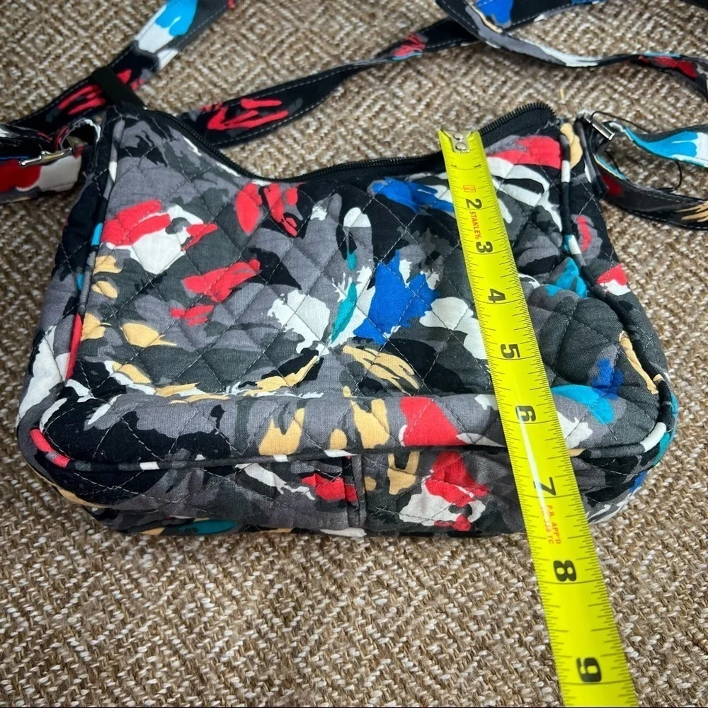 Vera Bradley Mini Crossbody Colorful Splash Color Paint Boho Casual Beach EUC